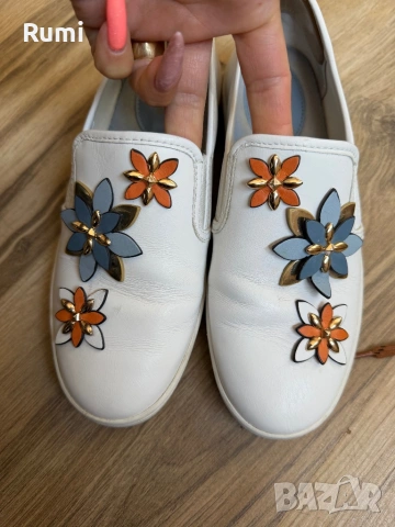 Оригинални кожени бели кецове  МК ! 36 н, снимка 6 - Кецове - 50925203