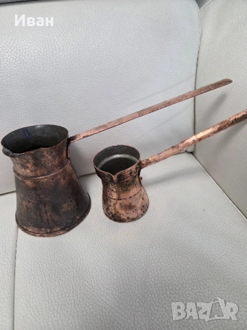 Медни джезвета , снимка 3 - Антикварни и старинни предмети - 51658292