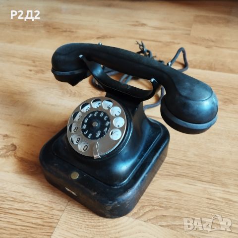 стар телефон , снимка 2 - Антикварни и старинни предмети - 46269618