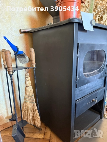 Пълен комплект камина на дърва и въглища