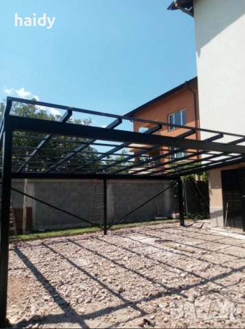 Навес , поликарбонат , сандвич панел , метални конструкции, снимка 18 - Ремонти на апартаменти - 54092415