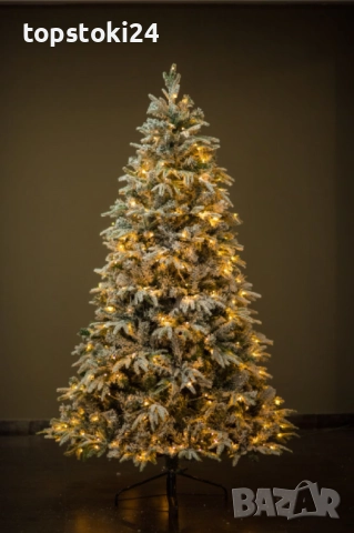 Коледна елха с вградени лампички по връхчетата, снимка 5 - Други стоки за дома - 52352172