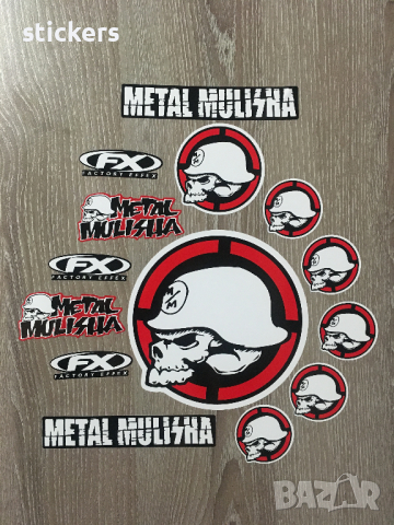 Стикери Metal Mulisha Метал Мулиша - лист А4 , снимка 8 - Аксесоари и консумативи - 45053437