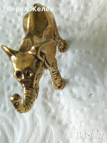 Бронзова фигурка на 🐘 слон 44643, снимка 7 - Колекции - 54177559