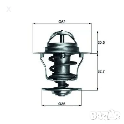 LST Thermostat 88°C For Ford Fiesta IV, Mondeo I/II, S-MAX 1.6 1.9 2.0 TD – With Gasket, Housing