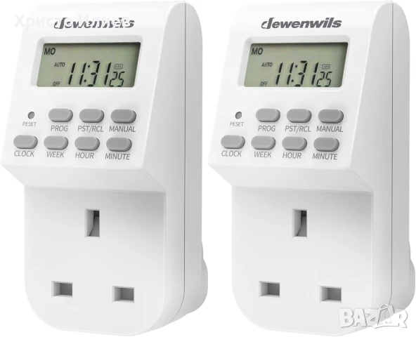 Седмичен програматор за контакт дигитален таймер 24/7 с 20 настройки за лампи и уреди