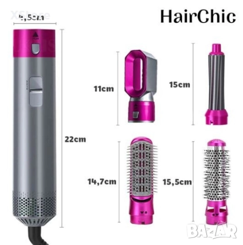 Маша за коса с 5 приставки, снимка 12 - Маши за коса - 52588846