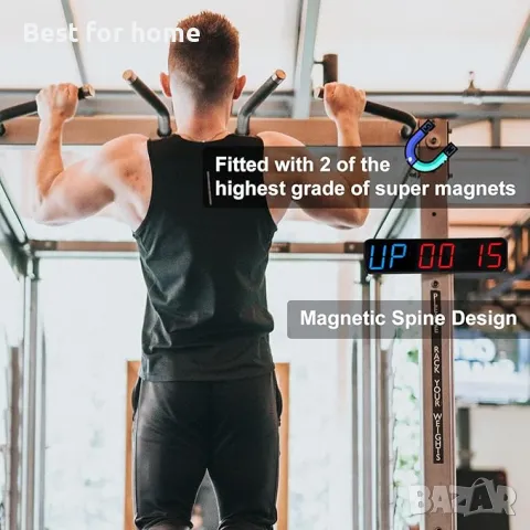 Таймер за фитнес с LED  дисплей и дистанционно Jhering, снимка 3 - Фитнес уреди - 50300369