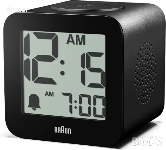 Цифров говорещ будилник Braun с дрямка, позитивен LCD дисплей, BC25BP, снимка 8 - Други стоки за дома - 47862504