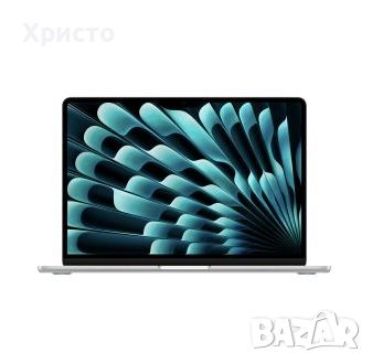 НОВ!!! Лаптоп Apple MacBook Air 13", Apple M3, 8 ядра CPU и 10 ядра GPU, 8GB, 512GB, сребрист, снимка 1