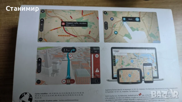 TomTom Go 51 навигация с КАРТИ, ТРАФИК ИНФОРМАЦИЯ И ПРЕДУПРЕЖДЕНИЯ ЗА КАМЕРИ ЗА ЦЯЛ СВЯТ С ДОЖИВОТНО, снимка 18 - Навигация за кола - 51113834