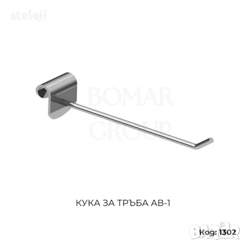 Метални куки за стелажи с перфориран гръб, снимка 7 - Стелажи и щандове - 44599797