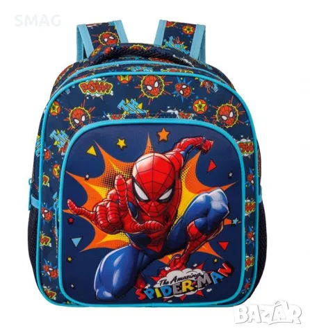 Училищна раница за детска градина 3D Spiderman S_00080, снимка 1 - Раници - 46997659