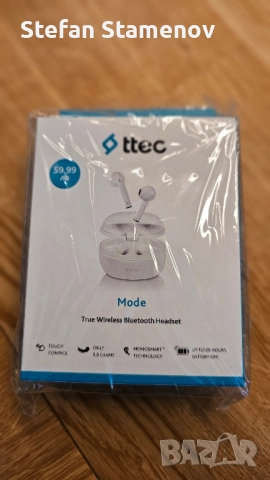 Безжични слушалки TWS TTEC неразпечатвани