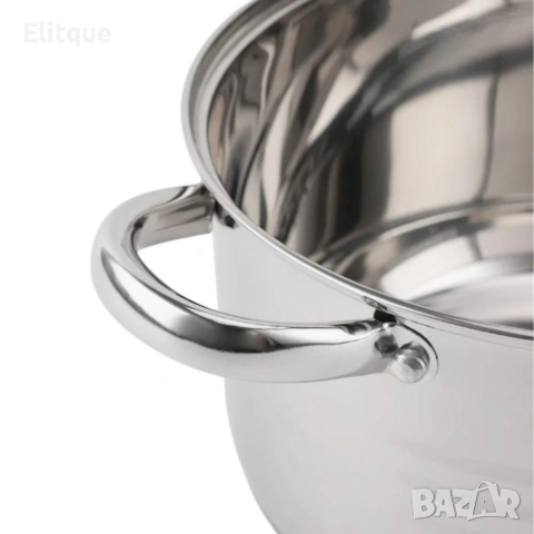 Комплект тенджери от неръждаема стомана ADM – 12 части с капаци BXGG-001, снимка 5 - Съдове за готвене - 53152304