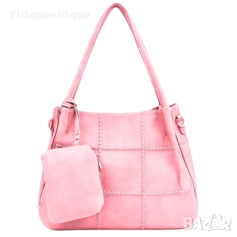 Елегантна и практична дамска чанта с включено портмоне, снимка 5 - Чанти - 52346756