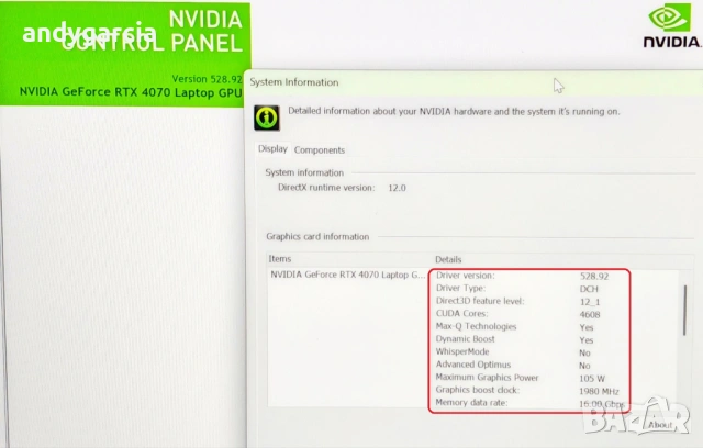 NVIDIA RTX 4070 8GB/Intel Core i7-13700HX/16GB RAM DDR5/1TB SSD/17.3 QHD 240hz/MSI Stealth 17 Studio, снимка 17 - Лаптопи за игри - 54089334