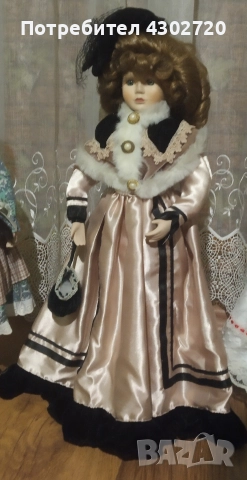 Винтидж три порцеланови кукли 40 и 50см., снимка 7 - Колекции - 52930302