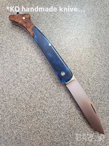 Сгъваем нож "Краче" ръчно изработен + ПОДАРЪК кания