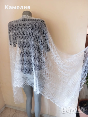 Шал от кози пух 