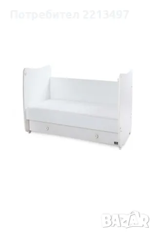 Детско легло 60X120 см бяло LORELLI, снимка 3 - Бебешки легла и матраци - 50152570