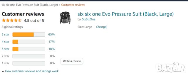 Ризница Six Six one EVO PRESSURE SUIT Body Armor, снимка 4 - Спортна екипировка - 45373521