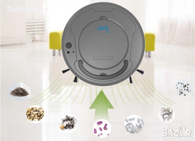 Прахосмукачка робот BowAI 3 в 1, моп и сензор за височина ROBOT8, снимка 3 - Прахосмукачки - 52436521
