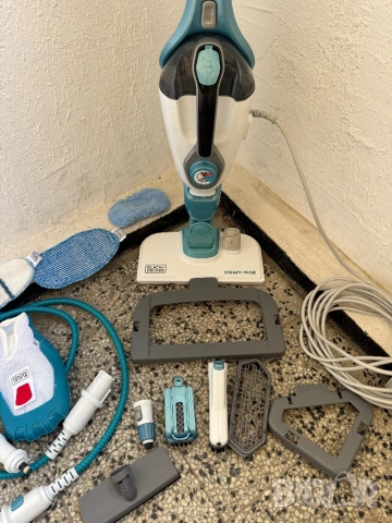 Парочистачка 17 в 1 Black & Decker FSMH1321 Парен Моп 1300W, 0.5L Резервоар, Steam Mop!, снимка 3 - Парочистачки и Водоструйки - 53802843