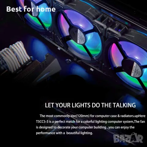  upHere Вентилатори за компютърно охлаждане, 3 броя , снимка 6 - Други - 49723005