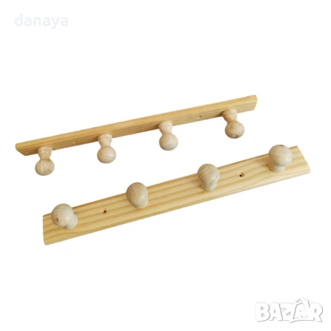 1166 Масивна дървена закачалка за дрехи закачалка за стена, снимка 9 - Закачалки - 26586937