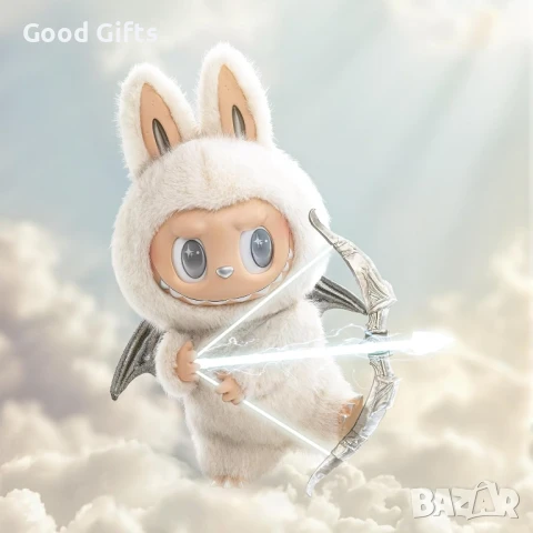 Голямо Labubu Zimomo Angel 38cm Лимитирана серия Лабубу Зимомо бяло, снимка 6 - Плюшени играчки - 51126826