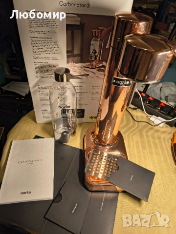 Aarke Carbonator 3, машина за газирана вода с бутилка за вода, медно покритие , снимка 3 - Други стоки за дома - 51824826