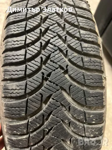 Четири броя зимни гуми Michelin 185/60/14 с джанти , снимка 3 - Гуми и джанти - 47222037