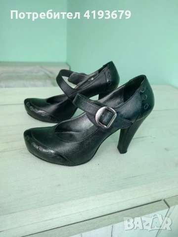 Страхотни обувки естествена кожа 39 номер, снимка 3 - Дамски обувки на ток - 50637883