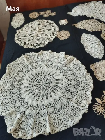 Големи покривки ръчно плетени за маса или легло, снимка 13 - Антикварни и старинни предмети - 50431617