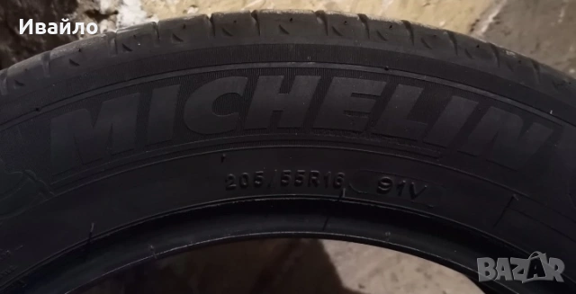Продавам 2 броя летни гуми 205.55.16 на 1 сезон дот 2021 Мишелин , снимка 4 - Гуми и джанти - 53994750