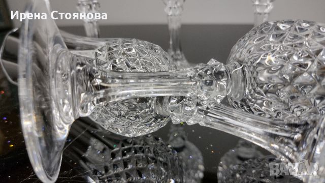 Cristal D’ Arques. Шест броя кристални чаши за шампанско/бяло вино, оловен кристал 150 мл, снимка 10 - Чаши - 46035814