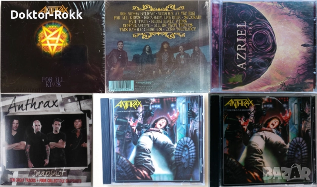 Anthrax & Azriel – оригинални издания (Thrash & hardcore CD)