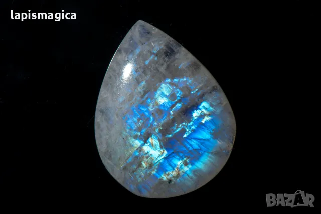 Лунен камък 60.7ct капка кабошон #3, снимка 1 - Други - 47502882