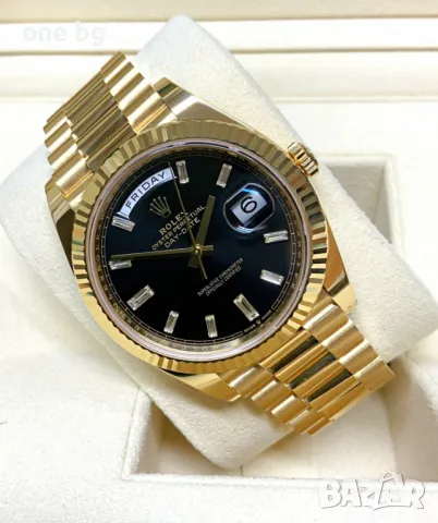 Rolex Day Date President Gold Black, снимка 4 - Луксозни - 48286240