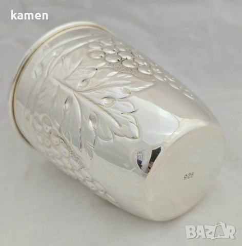 Сребърна Чаша за Вино,Вода 250мл., снимка 3 - Чаши - 51954189