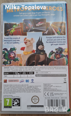 Игра за Nintendo - The League of Superpets: The Adventures of Krypto and Ace, снимка 3 - Игри за Nintendo - 45002233