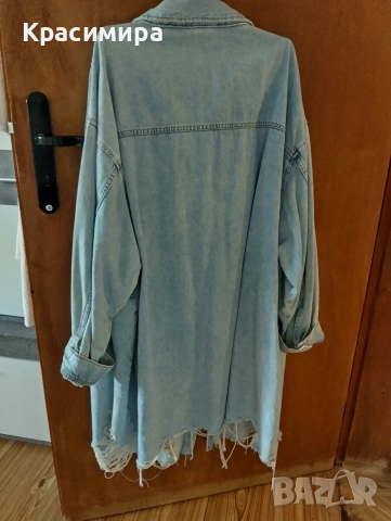 DENIM страхотна риза-яке за пищни дами, снимка 4 - Якета - 52556973