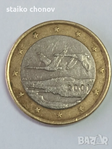 Монети 1 евро Финландия, снимка 3 - Нумизматика и бонистика - 53957219