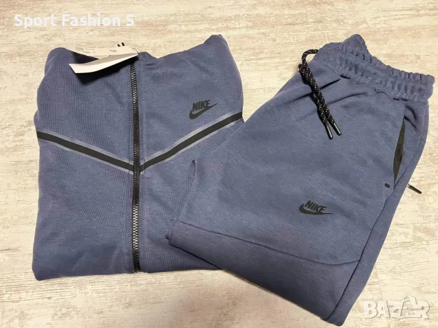 Мъжки екип Nike Tech Fleece Dark Blue, снимка 3 - Спортни дрехи, екипи - 49319661