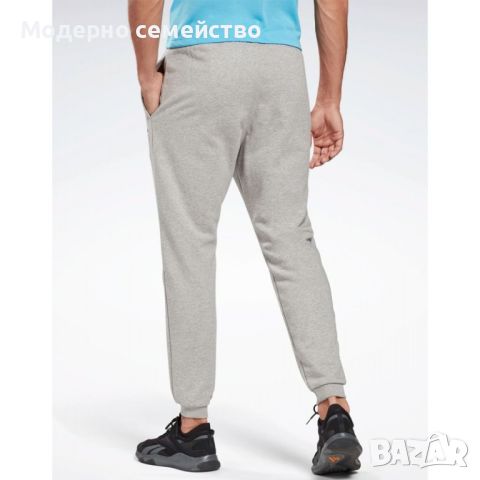 Мъжко спортно долнище reebok identity joggers grey, снимка 2 - Спортни дрехи, екипи - 46739500