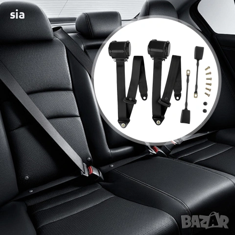 Колани автоматични за автомобил, бус, 285мм, черен цвят, 2бр, Лада Нива, снимка 7 - Аксесоари и консумативи - 49356535