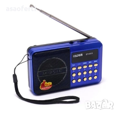 📻 Преносимо Радио Coldyir CY-011 – FM, MP3 Плеър, USB/TF Карта и Акумулатор, снимка 2 - Тонколони - 52552013