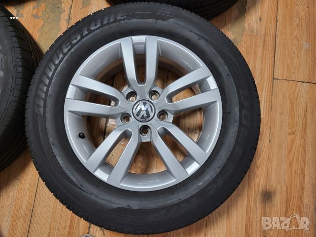 Vw 16 5x112 Tiguan оригинали лети джанти 215/65/16 Тигуан, снимка 4 - Гуми и джанти - 46154550