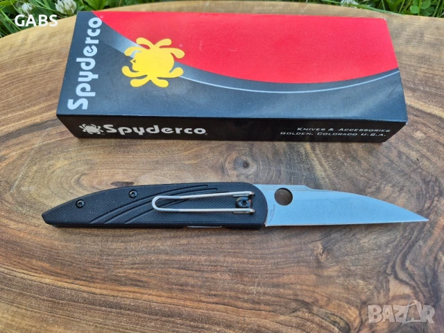 Сгъваем нож Spyderco Des Horn C153, снимка 2 - Ножове - 51273273